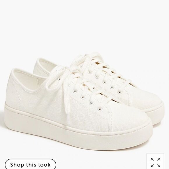 J. Crew Shoes - J. Crew Platform sneakers with stripe